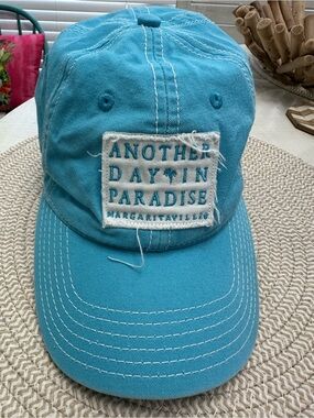 Women’s Margaritaville -Another Day In Paradise- turquoise embroidered patch cap
